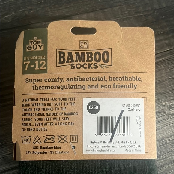 BAMBOO Black Casual Socks Eco-Friendly Comfort - Picture 4 of 4